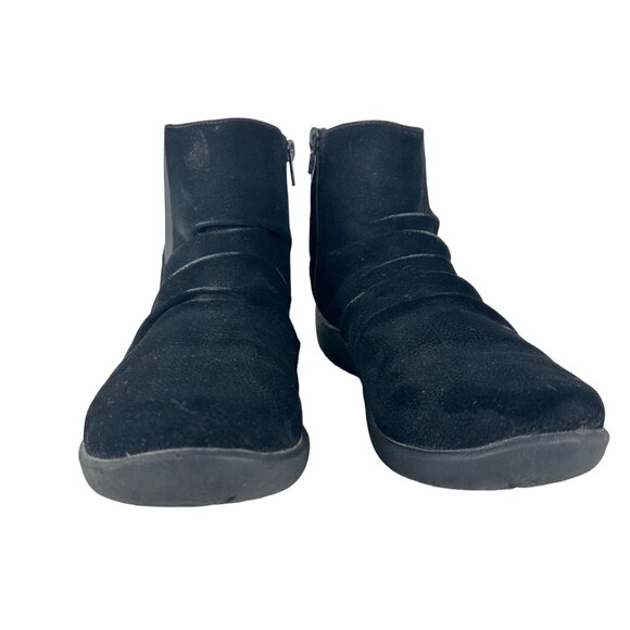 Cloudsteppers by Clark Womens 11 Sillian Rima Black Ankle Boots Cushion Soft - Picture 7 of 11